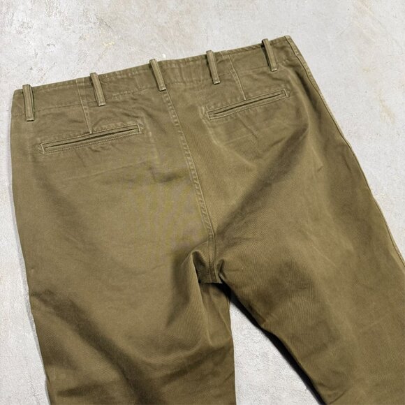 Wings+Horns Twill Pants Cotton Canvas Chinos Made in Canada Brown 36x30 - Picture 9 of 10